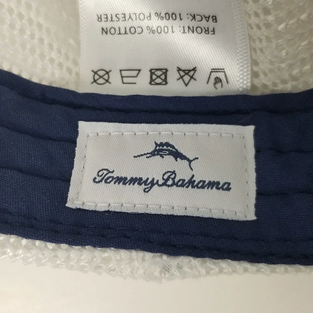Tommy Bahama‎ Hat Mens OS Blue Marlin American Flag Trucker Mesh Baja Margarita